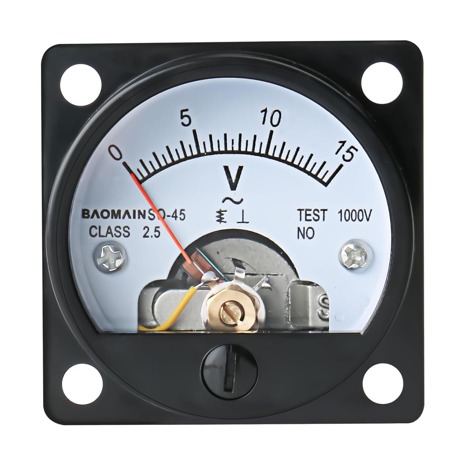 Baomain Analog Dial Panel Meter Voltmeter Gauge SO-45 AC 0-1
