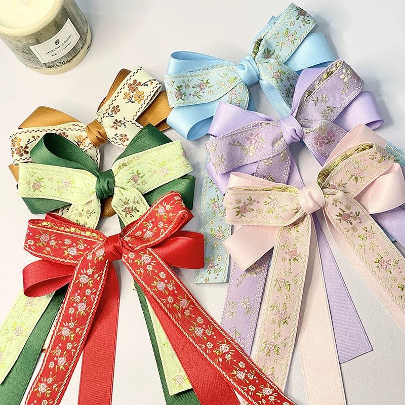 Взрывная вышивка национальный стиль Джейн бант дрейфующие ленты