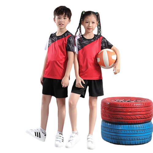 Children's badminton sportswear quick-drying set, kids' table tennis shirt short-sleeved set, cost-effective training team tennis outfit