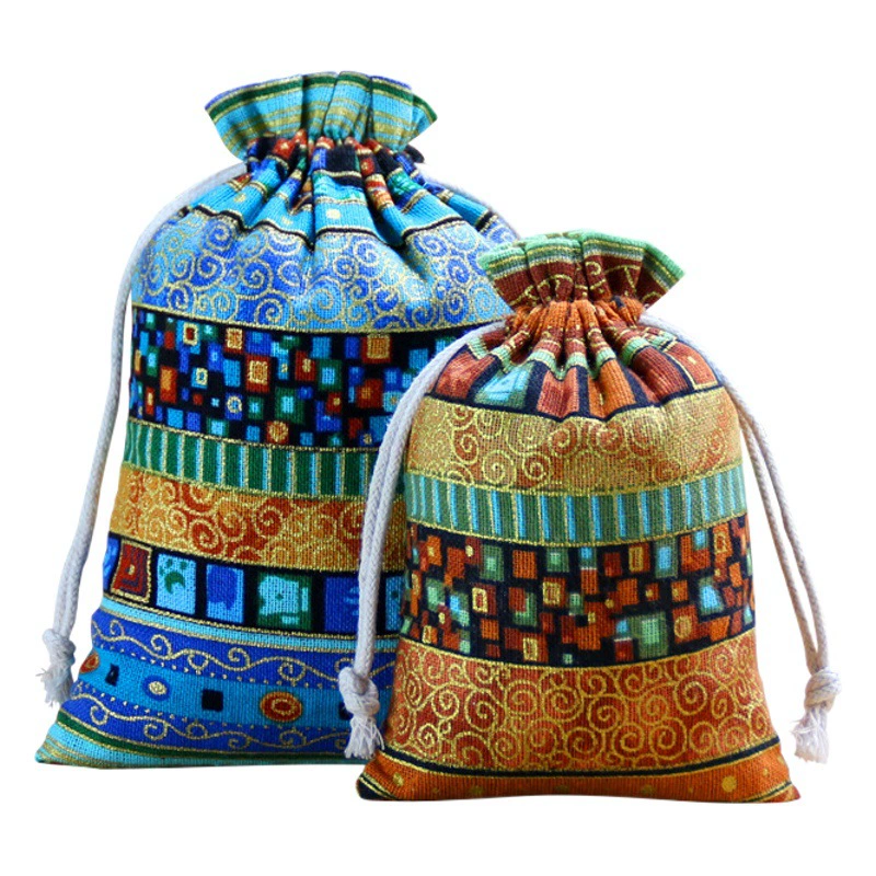 Chaoyuan Льняная сумка на шнурке мобильный телефон кофе в зернах ювелирные изделия сумка для хранения на шнурке Рождественская подарочная упаковка Конопля