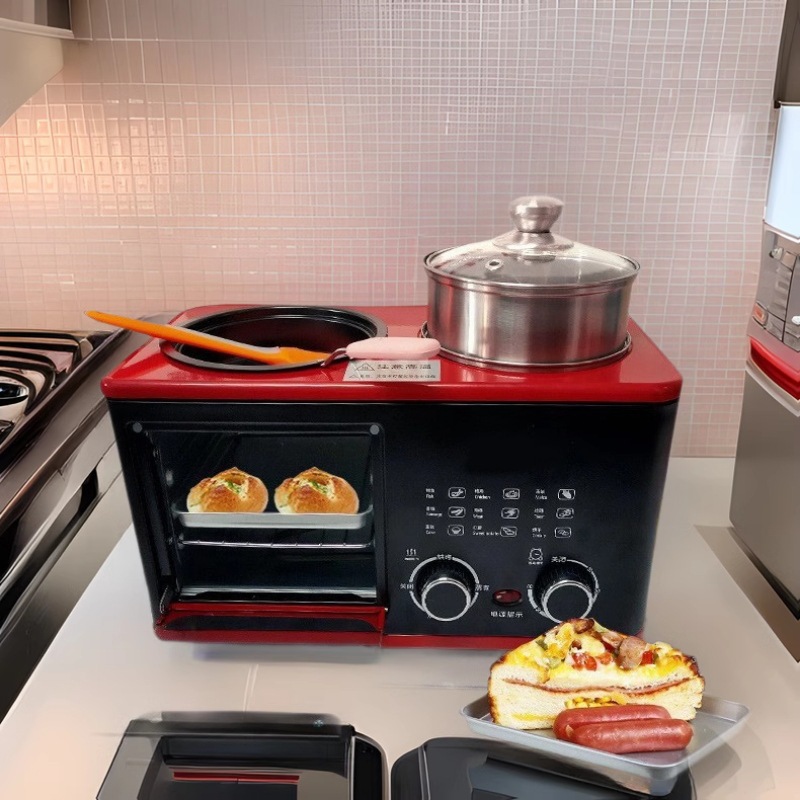 Four-In-One Breakfast Maker / Frying/ Grilling/ Steaming/ Boiling