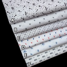 涤纶卡通印花布料 箱包玩具服装里布口袋布  平纹桃皮绒印花布料