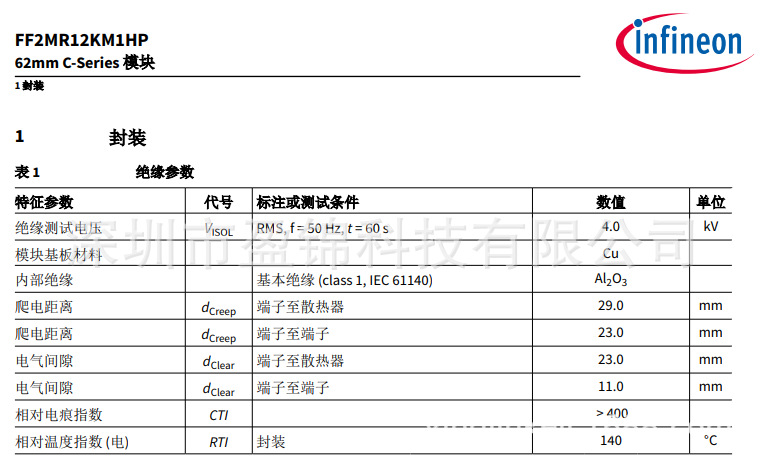 原装 FF2MR12KM1HP C-Series 模块 SMD 原装正品你 长期供应