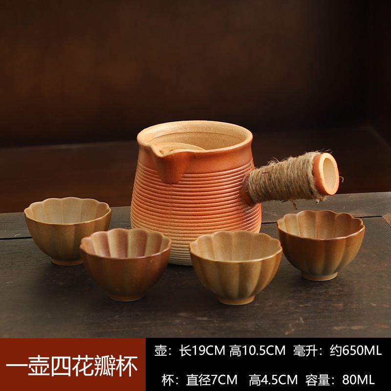 Juego de Tetera y Estufa para Té de Cerámica para Hogar y Exteriores