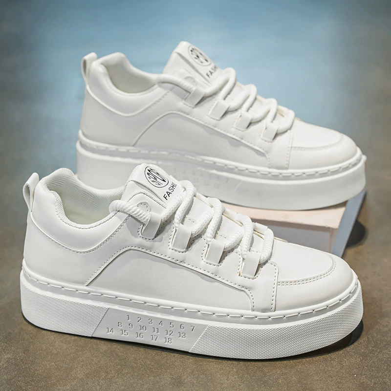 Мужские кроссовки весна 2025, новые дышащие белые кроссовки, модные универсальные спортивные кроссовки на толстой подошве, повседневные кеды для мужчин