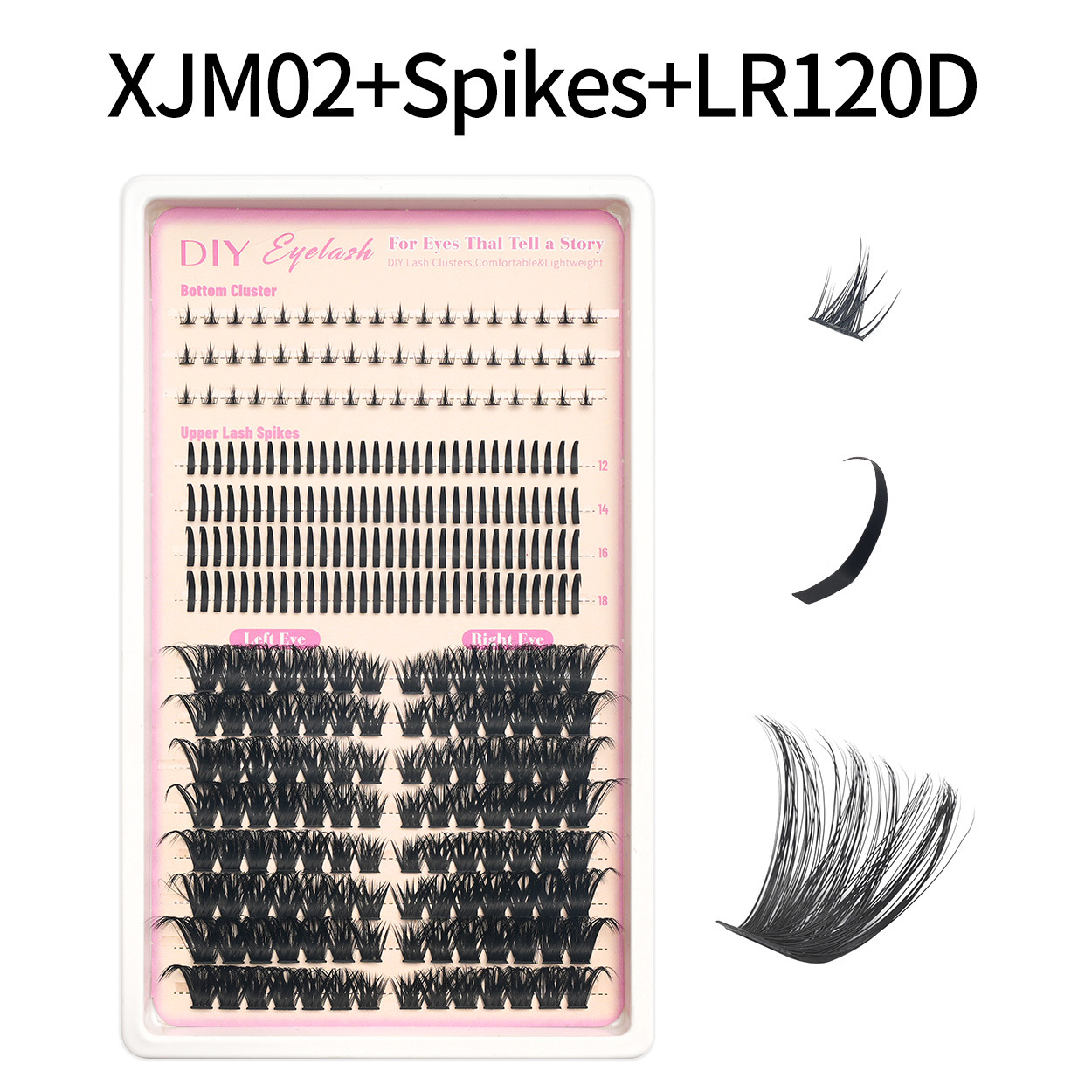 30D - 100D transfronterizos pestañas falsas de hadas bajo pestañas DIY Europa y América Amazon segmentación gradiente set de cabello