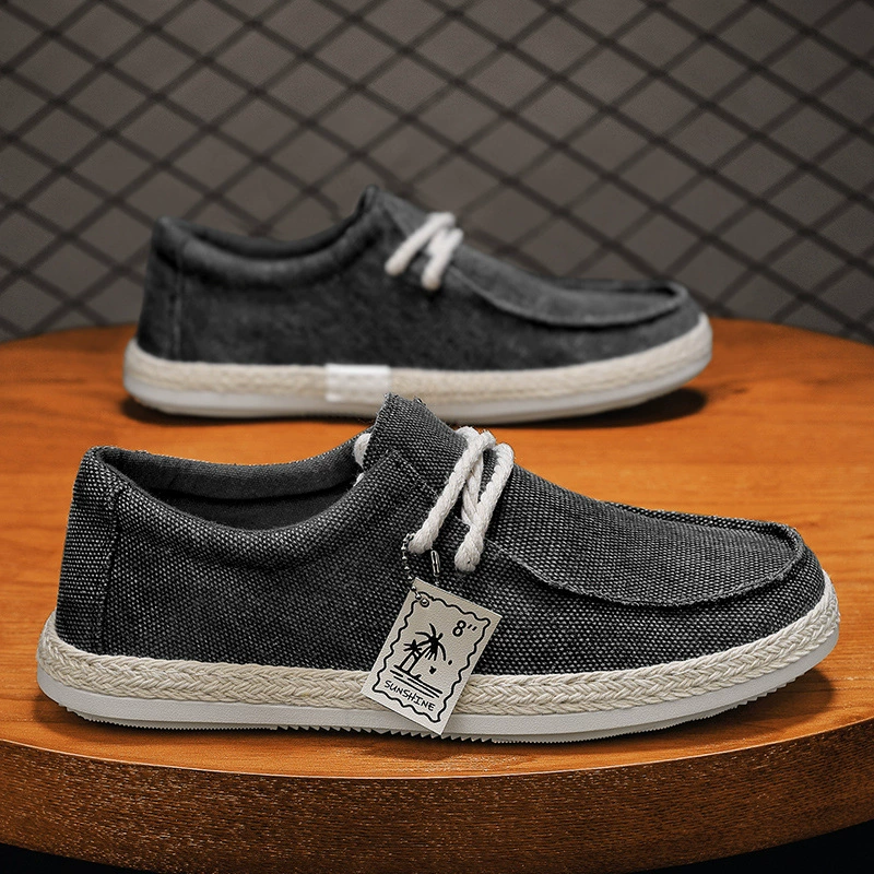 Весенне-летние модные мужские новые тканевые туфли, повседневная верхняя одежда нестандартного размера, модные, красивые и красивые.