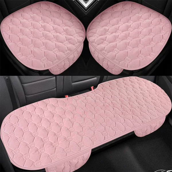 2023 new winter short velvet three-piece car cushion-football