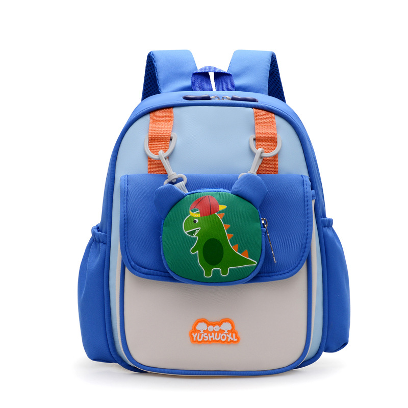 Dinosaurios de dibujos animados mochila para niños jardín de infantes lindas mochila preescolar 3 años 5 años niños respirables hombros