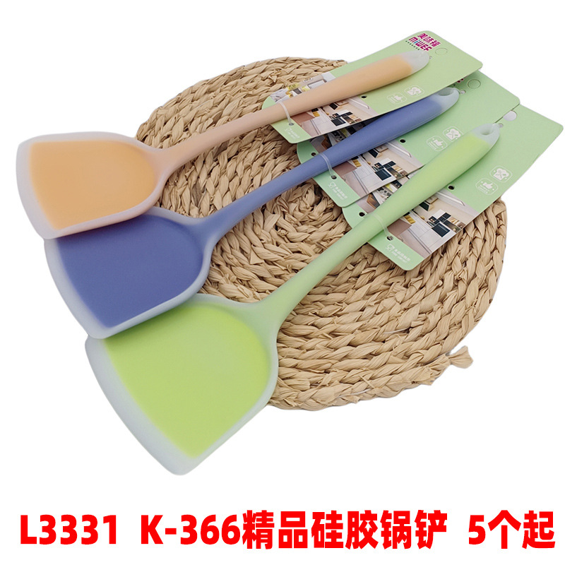 L3331 boutique K-366 espátula de silicona espátula de protección especial cuchara de freír pala de cocina espátula de silicona para el hogar