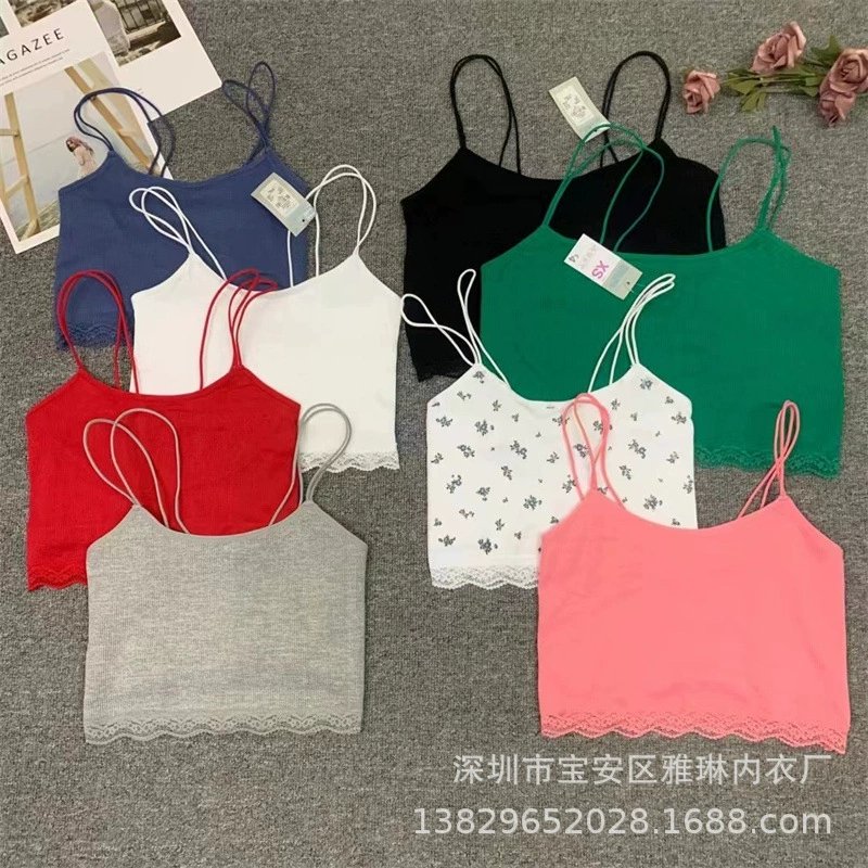 Экспортный европейский и американский хлопковый ремешок с резьбой, сексуальный негабаритный эластичный удобный без рукавов, верхняя одежда, внутренний жилет