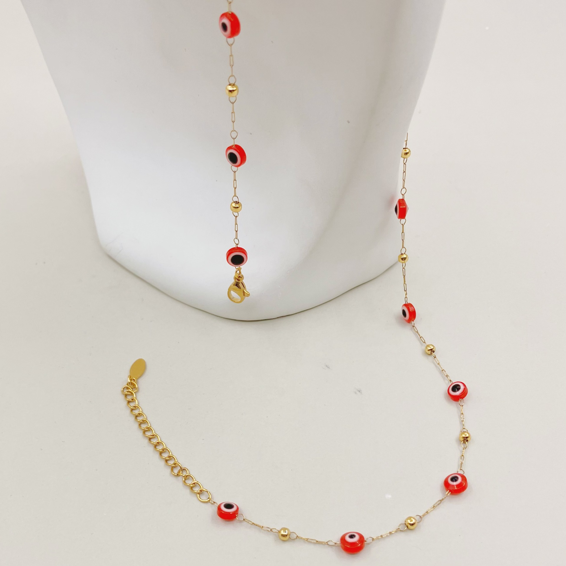 Exaggerated Geometric Stainless Steel Titanium Steel Enamel Necklace 1 Piece