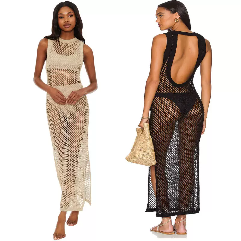 Beach knitted vest, купальник, европейский стиль, для импорта