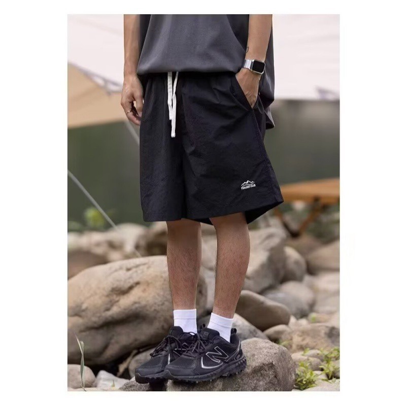 Summer Japanese travel solid color quick dry trousers