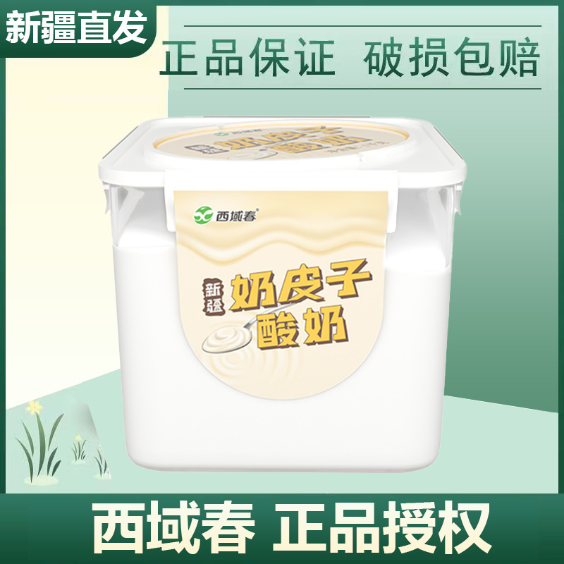 Xiyu Chun Original Flavor Yogurt, Shunfeng Air Freight, Xinjiang Milk Skin Yogurt, Large Bucket Yogurt 1kg, Original Flavor Probiotic Yogurt