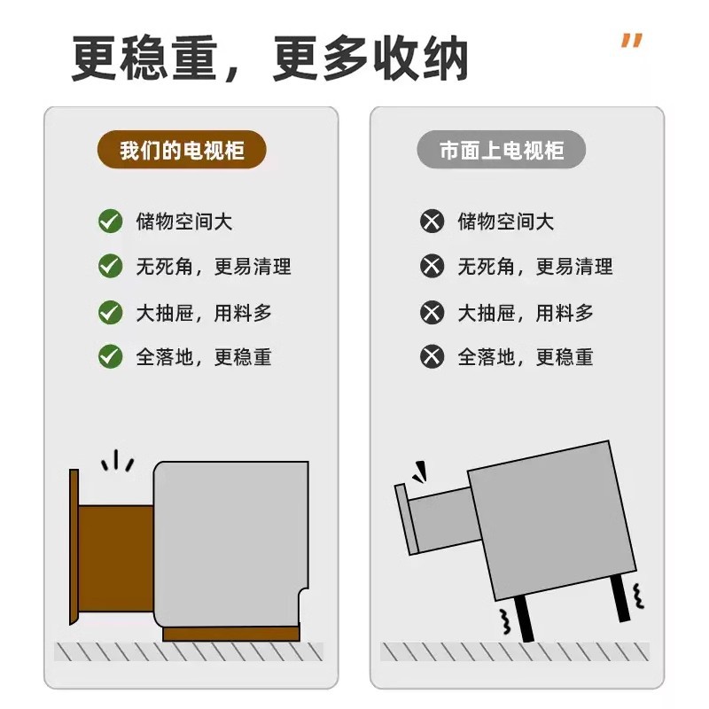 Mueble de TV, sala de estar, hogar, apartamento pequeño moderno y simple, nuevo almacenamiento de piso a techo, mesa de centro integrada, gabinete de TV