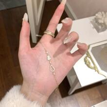 S925���y���J���Ů�r���p�݂��԰ٴ�ins�L�B������18k���J���Ʒ
