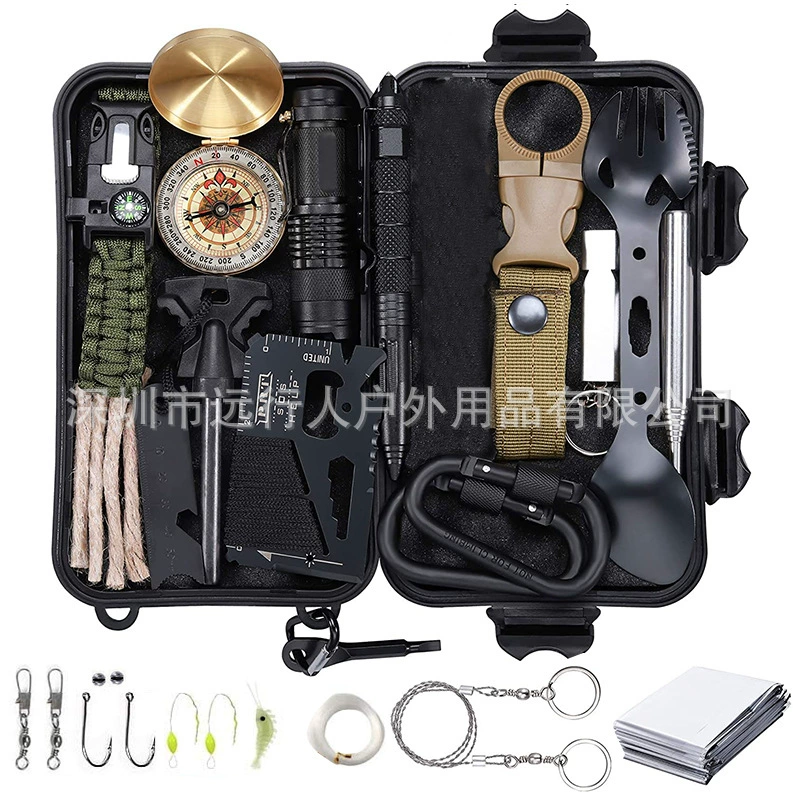 Universal travel tools set, equipment for camping