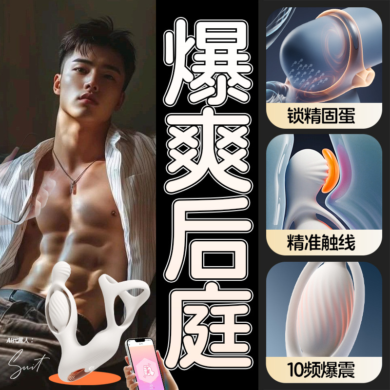 劳乐斯镂空前列腺按摩器高潮后庭玩具男用成人情趣自慰器震动玩具