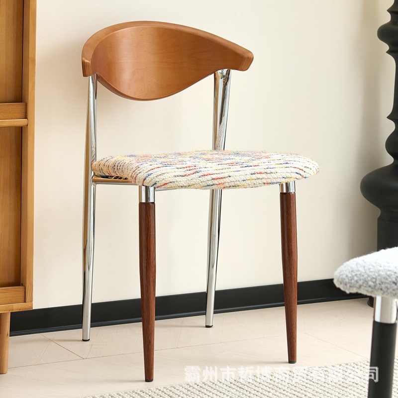 北欧复古餐椅设计师实木椅子中古单椅书桌椅家用餐桌椅子网红餐椅|undefined