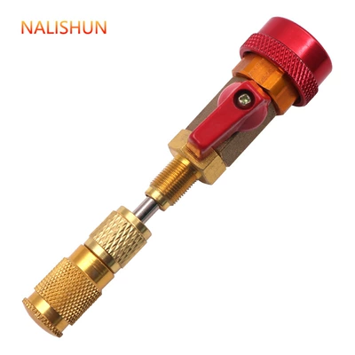Automobile air conditioning pipeline gas nozzle refrigerant valve does not need to release Snow Freon gas exchange valve core removal and loading tools (Repair kit) - air-conditioning-valve-core-high-pressure