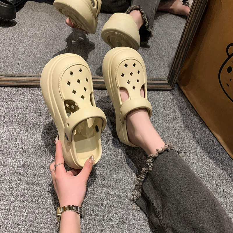 Летние пещерные туфли женская одежда на улице