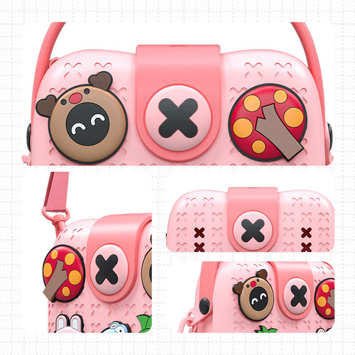 Kewo Cool 2nd Generation Kids Handbag, National Trend Single Shoulder Backpack for Babies, Piggy Bank Cartoon DIY Crossbody Bag Gift