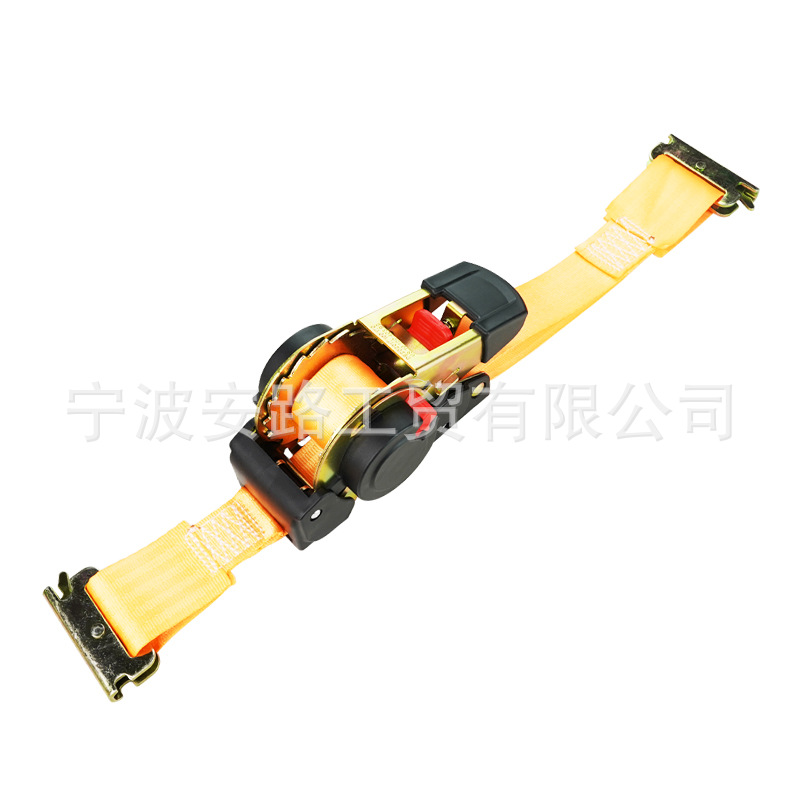 E型扣自动拉紧器带E型扣1.5英寸x6英尺（38mmx1.8m） 自动伸缩拉