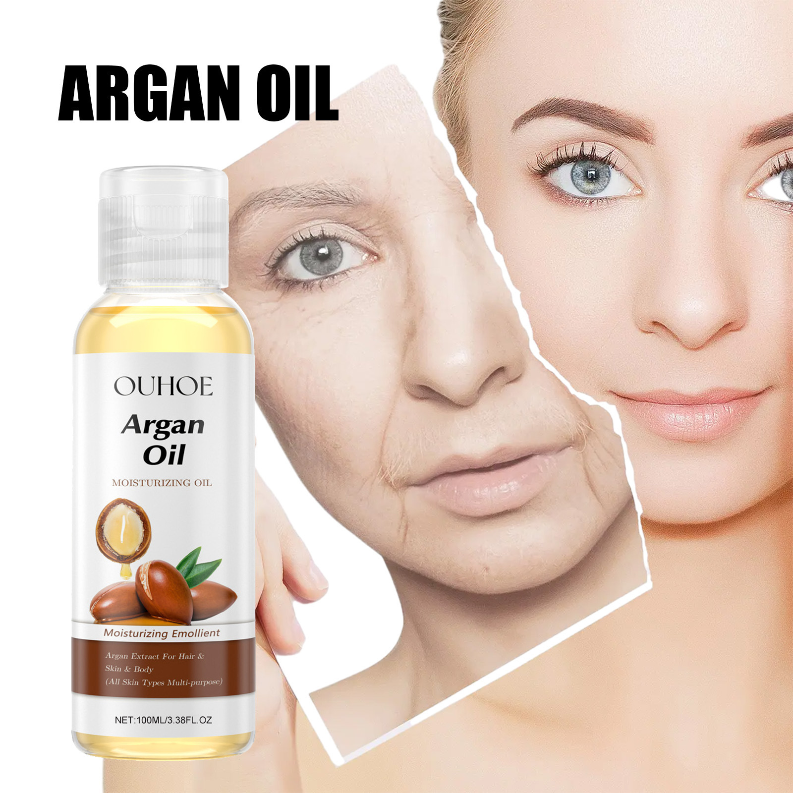 Moisturizing smoothing fruit oil