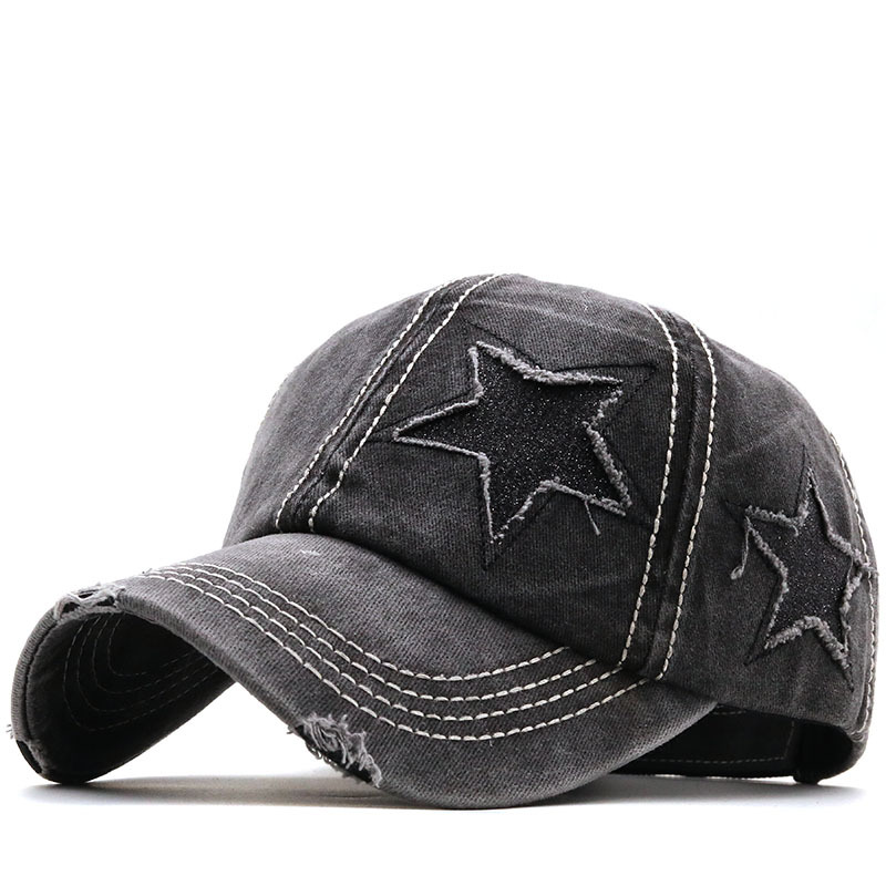 Wholesale Accessories Broken Hole Five-pointed Star Baseball Cap Nihaojewelry display picture 15