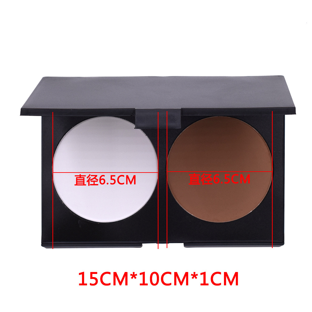 Two color facelift plate without logo Cross border foreign trade spot matte highlight general three-dimensional shadow powder wholesale