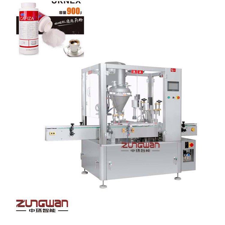 吉首全自动粉末灌装旋盖一体机 粉末状物全自动灌装旋盖机 价格优