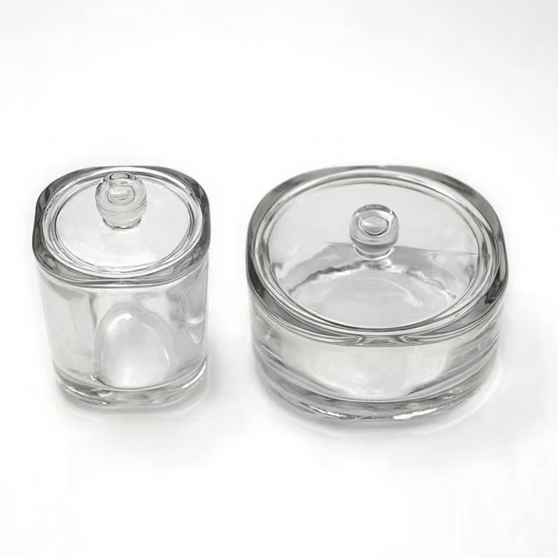 Bestia pie taza de cera de banano con tapa transparente taza de vidrio contenedor de perfume botella de vidrio de cera amazonas candelabros