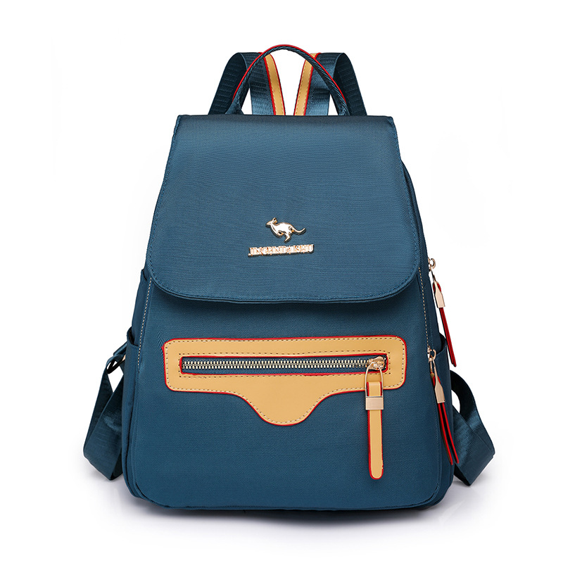 Mochila de nailon para mujer 2024 nueva mochila de viaje simple y de moda mochila de viaje de gran capacidad antirrobo al por mayor