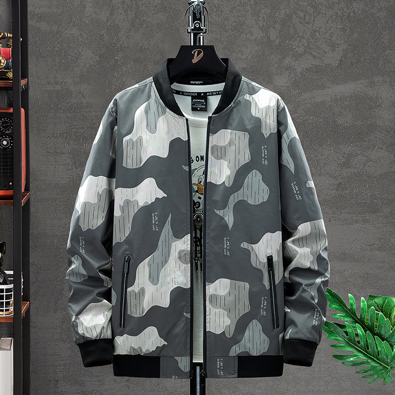Весенняя куртка, камуфляжная трендовая бейсбольная форма, 2022, тренд сезона, большой размер