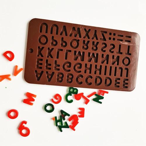 字母巧克力452肥皂模巧克力饼干模蛋糕模具雪糕糖果硅胶模具