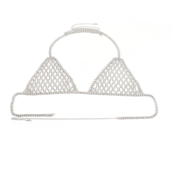 Silver bra