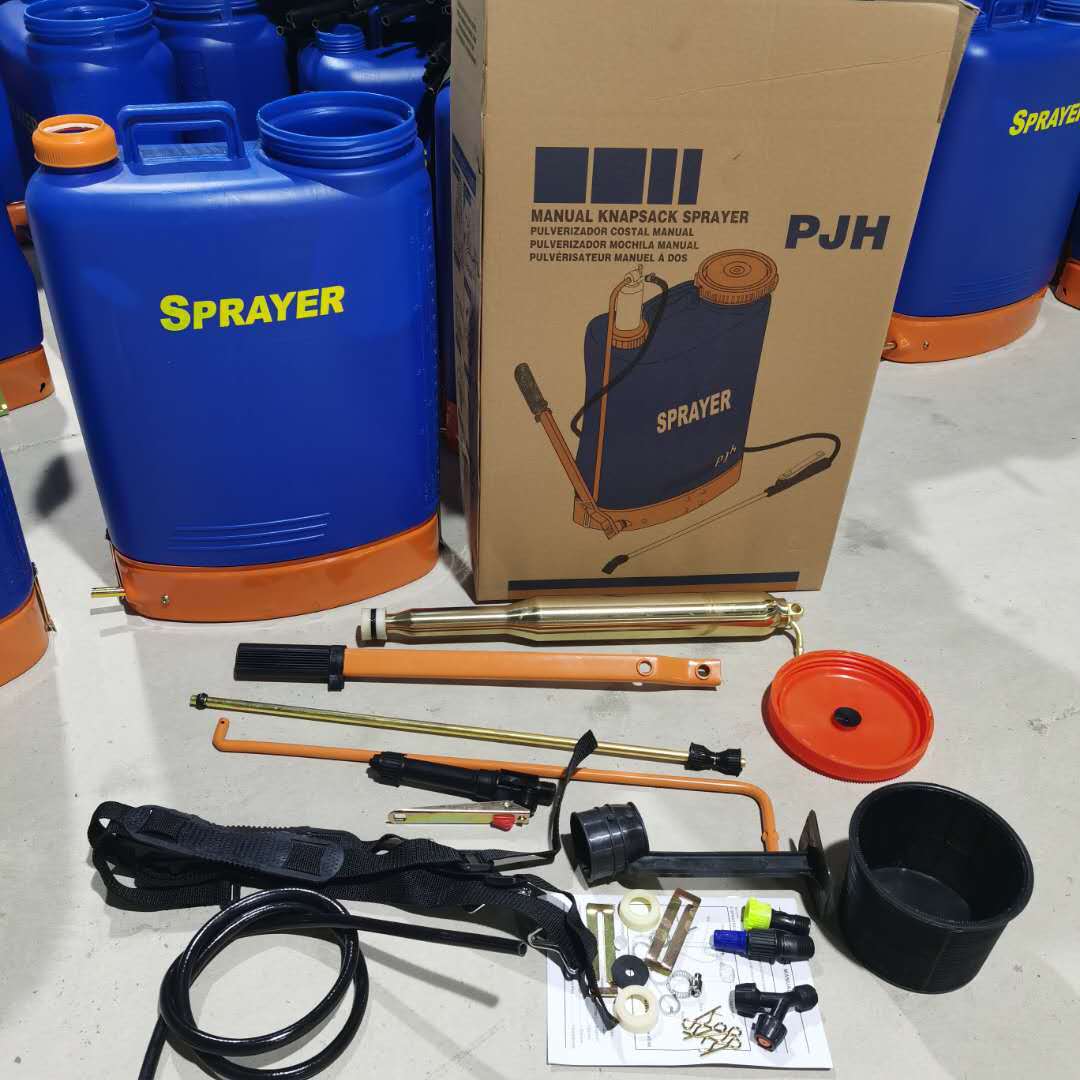 20L Brasil cobre metal cámara de gas bomba de cobre pulverizador PE soplado manual agrícola mochila pulverizador