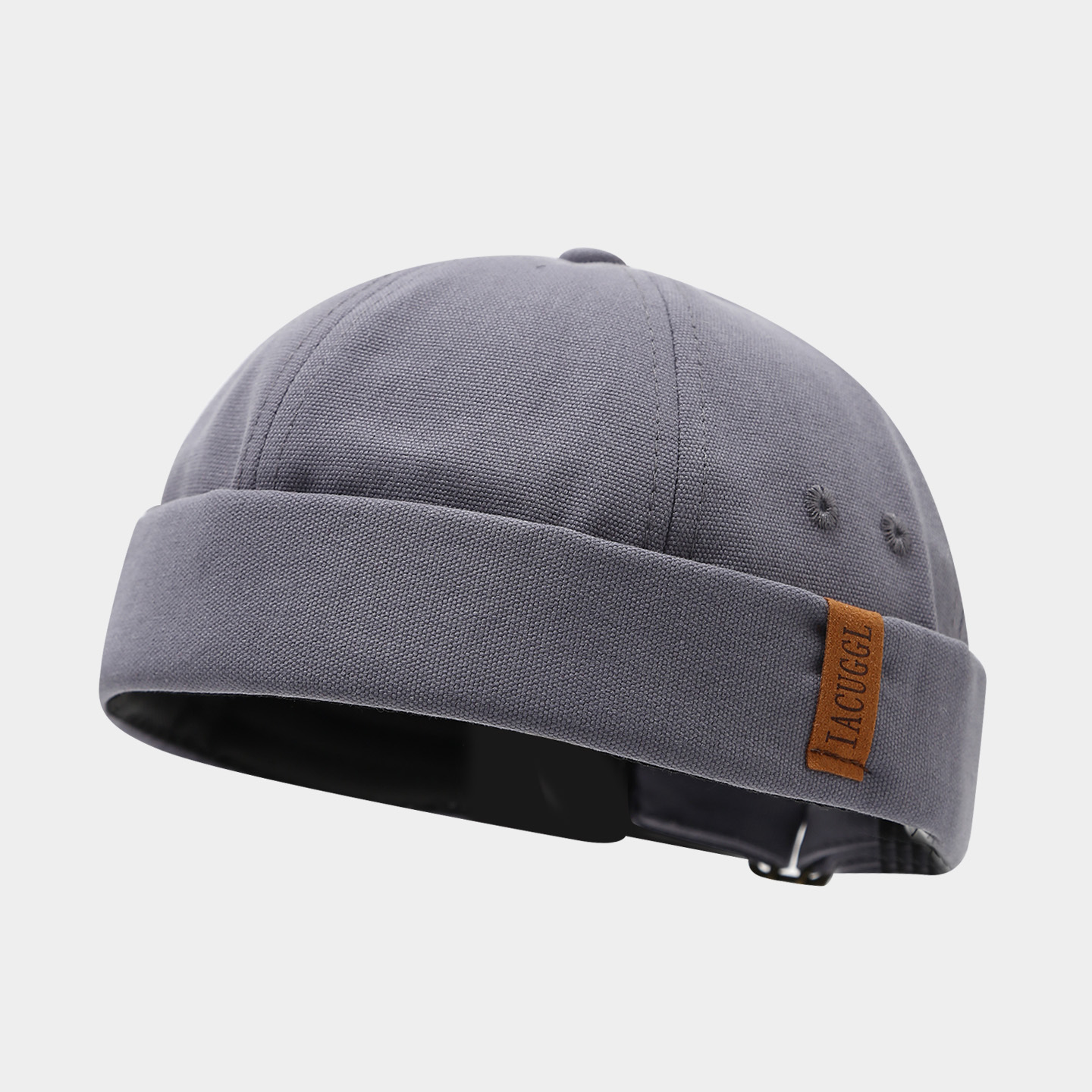 Sombrero de mujer de Moda de Primavera nuevo sombrero de melón retro sin ala estilo coreano versátil sombrero de piso de los hombres de la calle hip hop yuppie sombrero