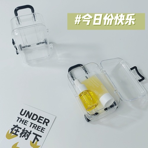 Personalized and creative wedding candy box, transparent small trolley case, jewelry box, cute storage box, accessories, Xiaohongshu photography ornaments