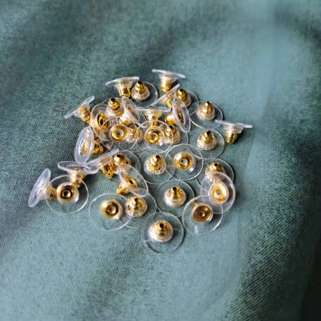 2g Weight White, Gold, Silver Color Fashion Gold And Silver Disc Plastic Plugs Wholesale 3