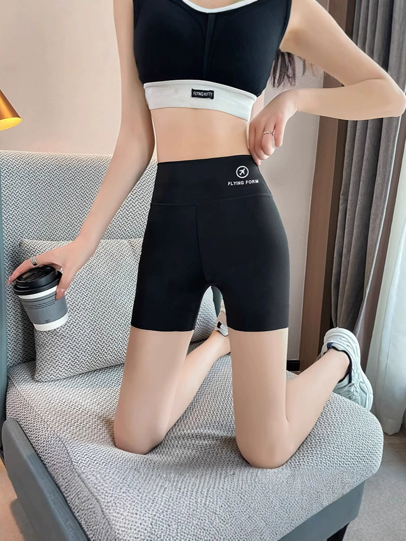 Шип, пояс, худые леггинсы, шелковистая защитная underwear для йоги, шорты, безопасные брюки