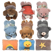 卡通毛绒充电热水袋安全防爆电暖宝双插手可拆洗暖手宝暖宝宝