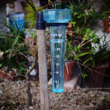供应园林量雨杯雨量器水库花园测量下雨量透明量杯刻度清晰多色选
