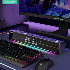 索愛sh18コンピュータ音響デスクトップ家庭用bluetooth小型スピーカーゲームデスクトップ有線ノートパソコン電気競争ゲーム