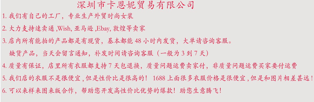 跨境爆款女装