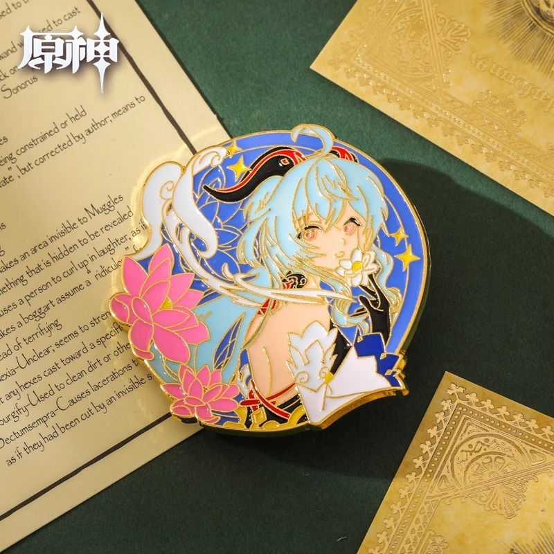 特別クリアランスクロスボーダーメタル原神ブローチアニメーション周辺二次元漫画かわいいバッジアクセサリーピン|undefined