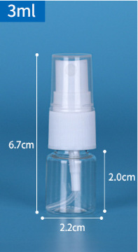 Botella de spray portátil de material PET 30ml botella de spray de subenvasado cosmético botella de viaje pequeña botella vacía al por mayor
