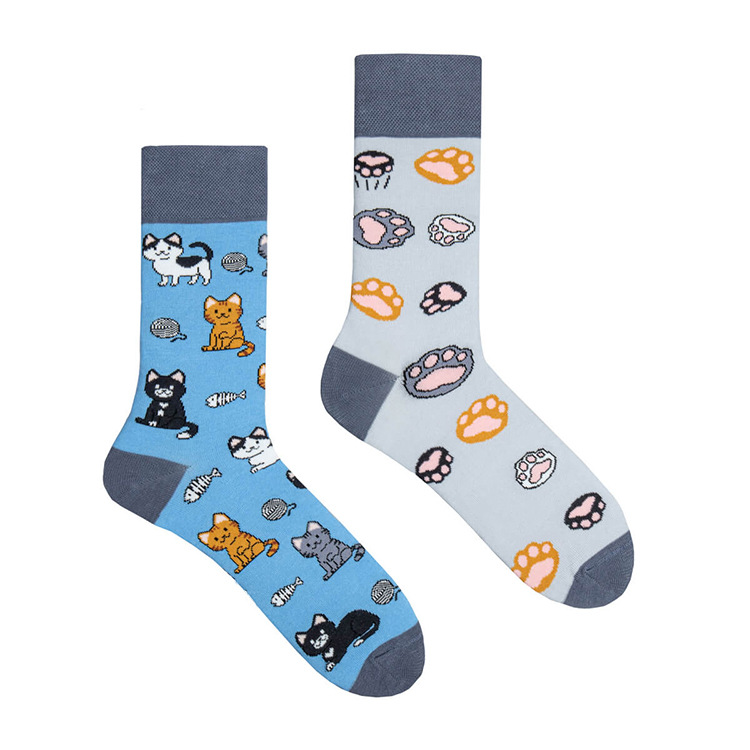 Unisex Simple Style Classic Style Color Block Cotton Printing Crew Socks A Pair display picture 3