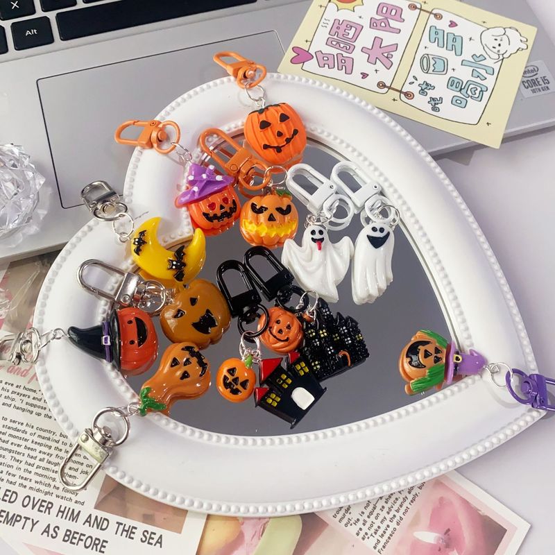 国境を越えたハロウィーンカボチャのキーホルダーカーニバル夜幽霊ストラップdiyバッグ掛け飾り祝日パーティー用品|undefined